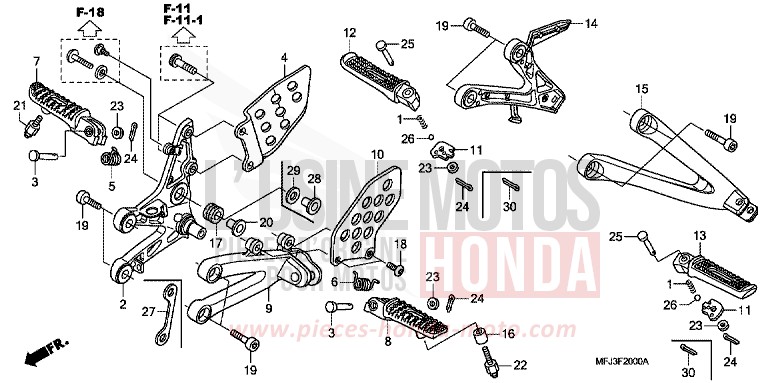 STUFE von CBR600RR ABS GRAPHITE BLACK (NHB01) von 2010